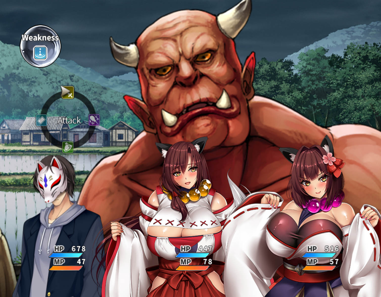 Busty Yokai Busters - RPG - 2 - Select