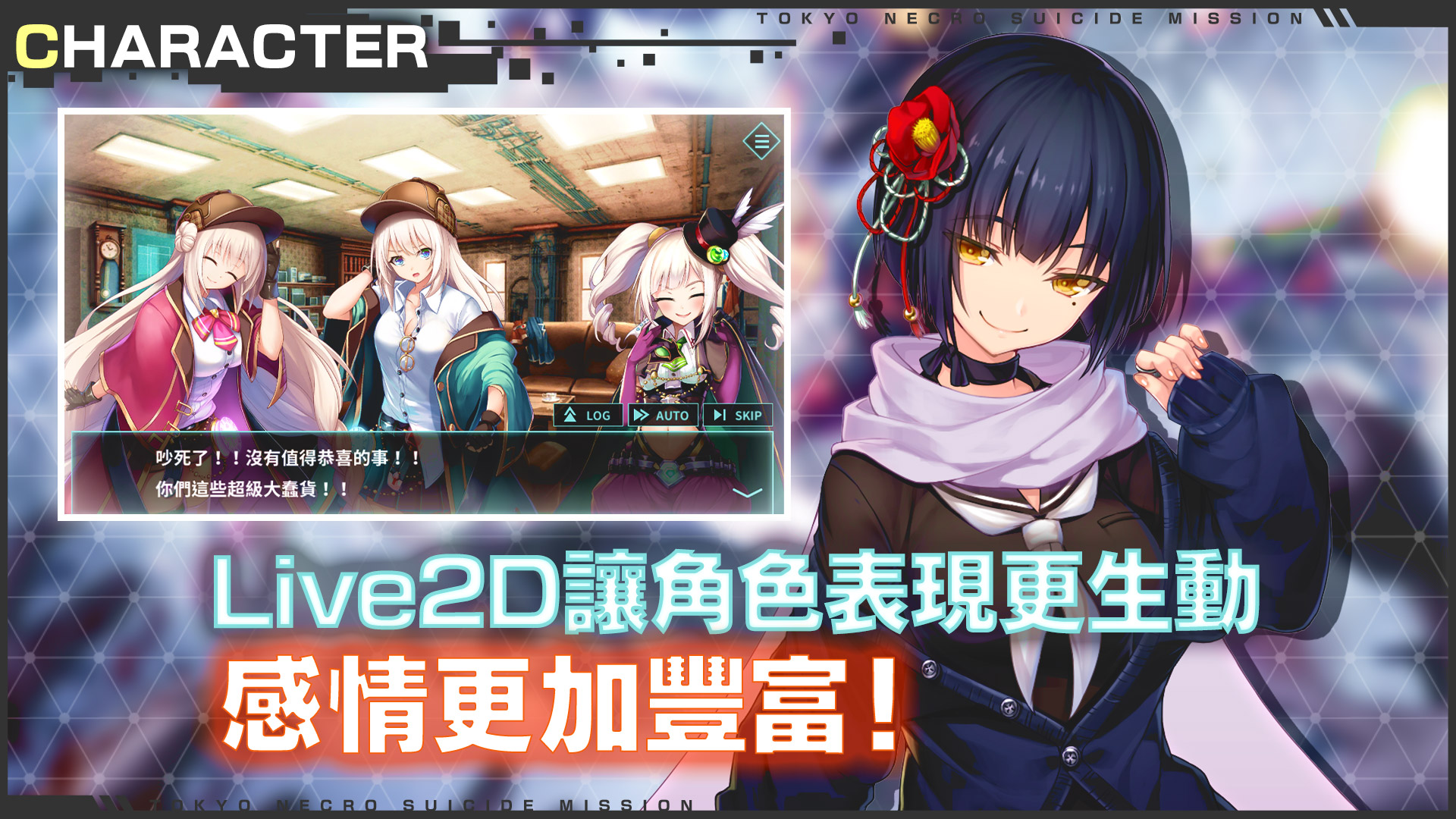 凍京NECRO 自殺任務 - Turn Based RPG - 2 - Select
