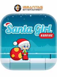 Santa Girl Running